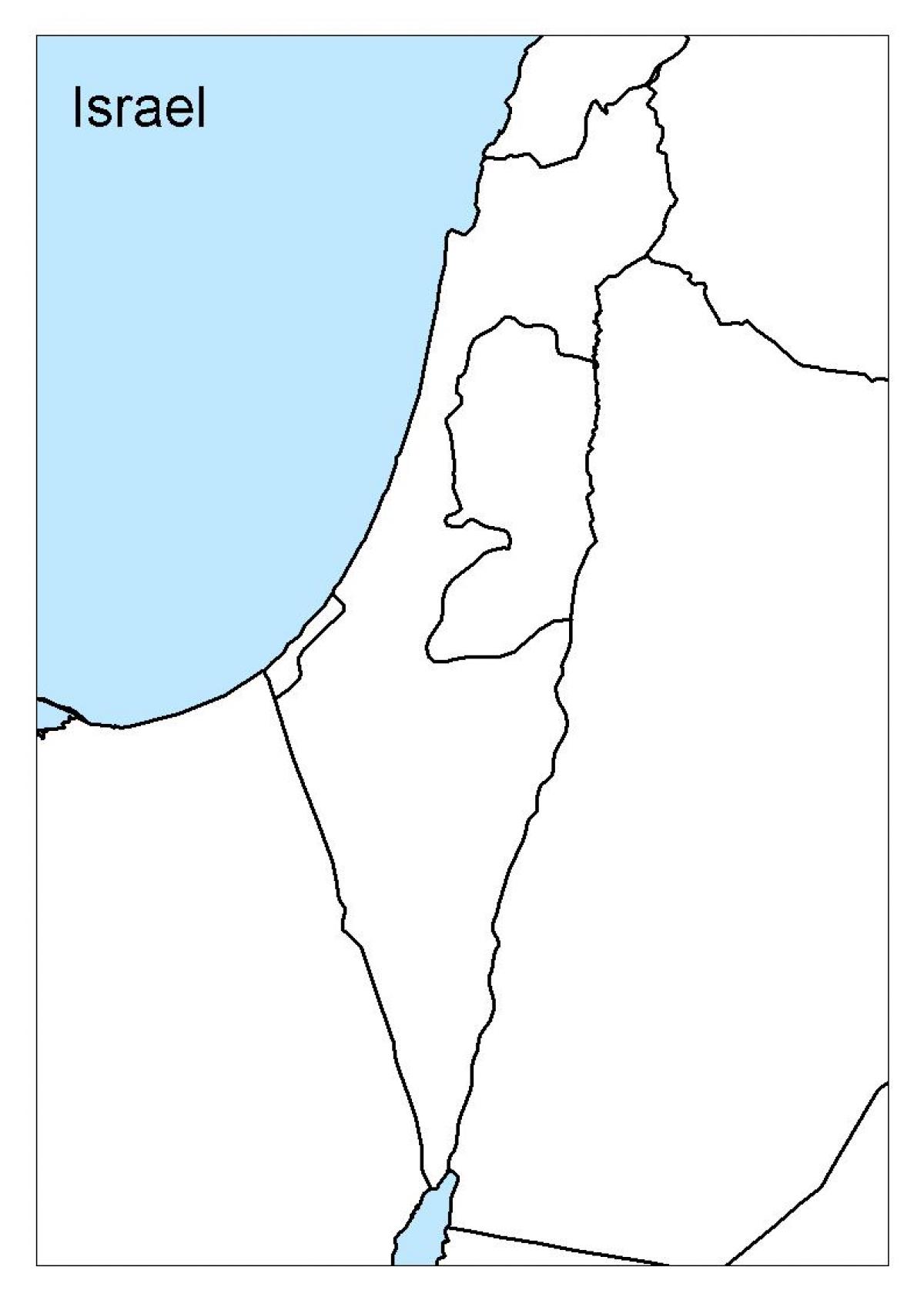 Blank map of israel outline map and vector map of israel