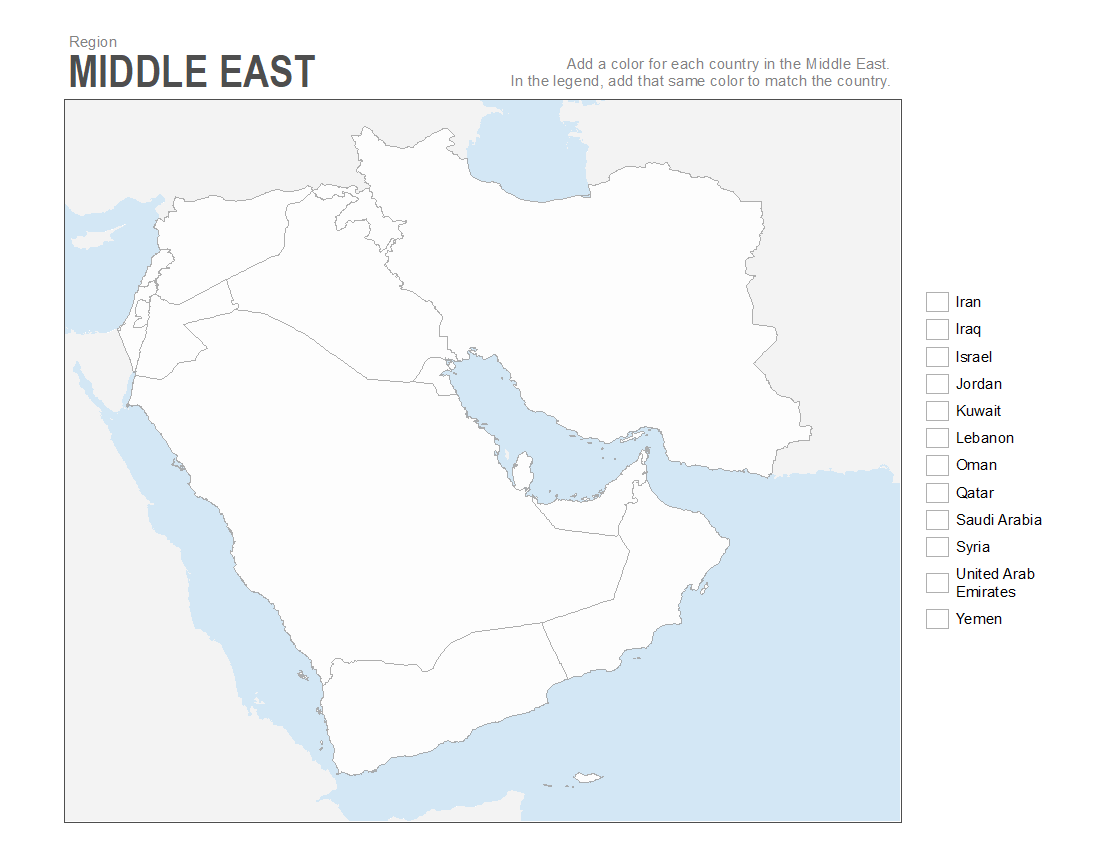 Printable blank maps for coloring