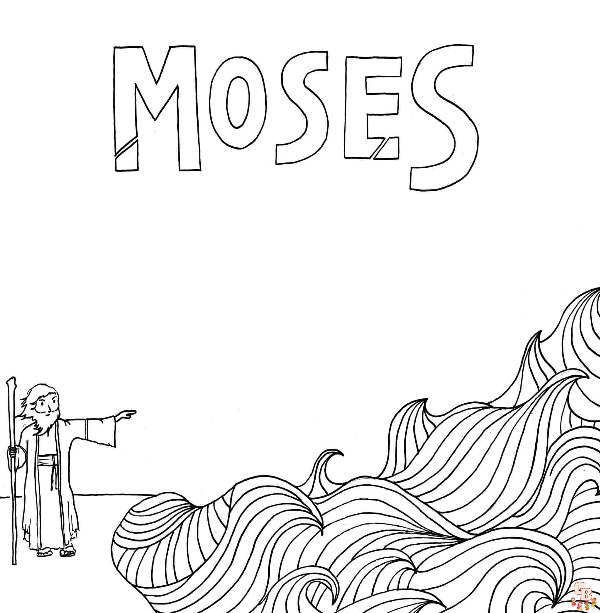 Moses coloring pages free printable sheets for kids