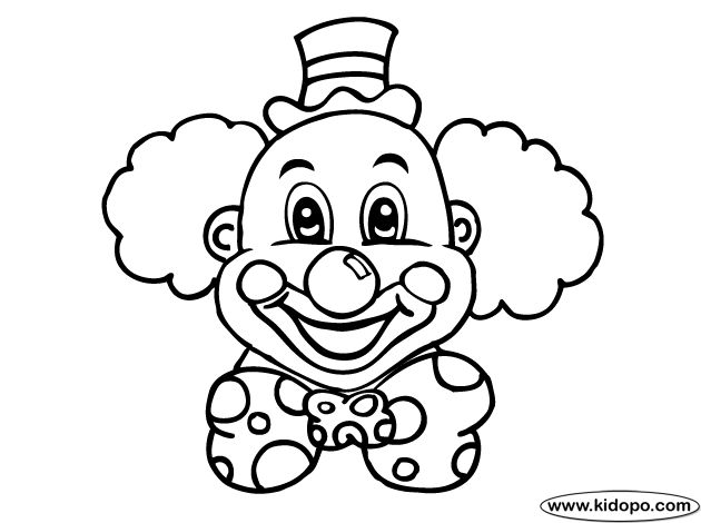 Cb clown coloring page cute coloring pages coloring pages printable coloring pages