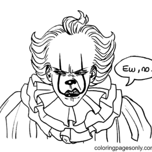 Pennywise coloring pages printable for free download