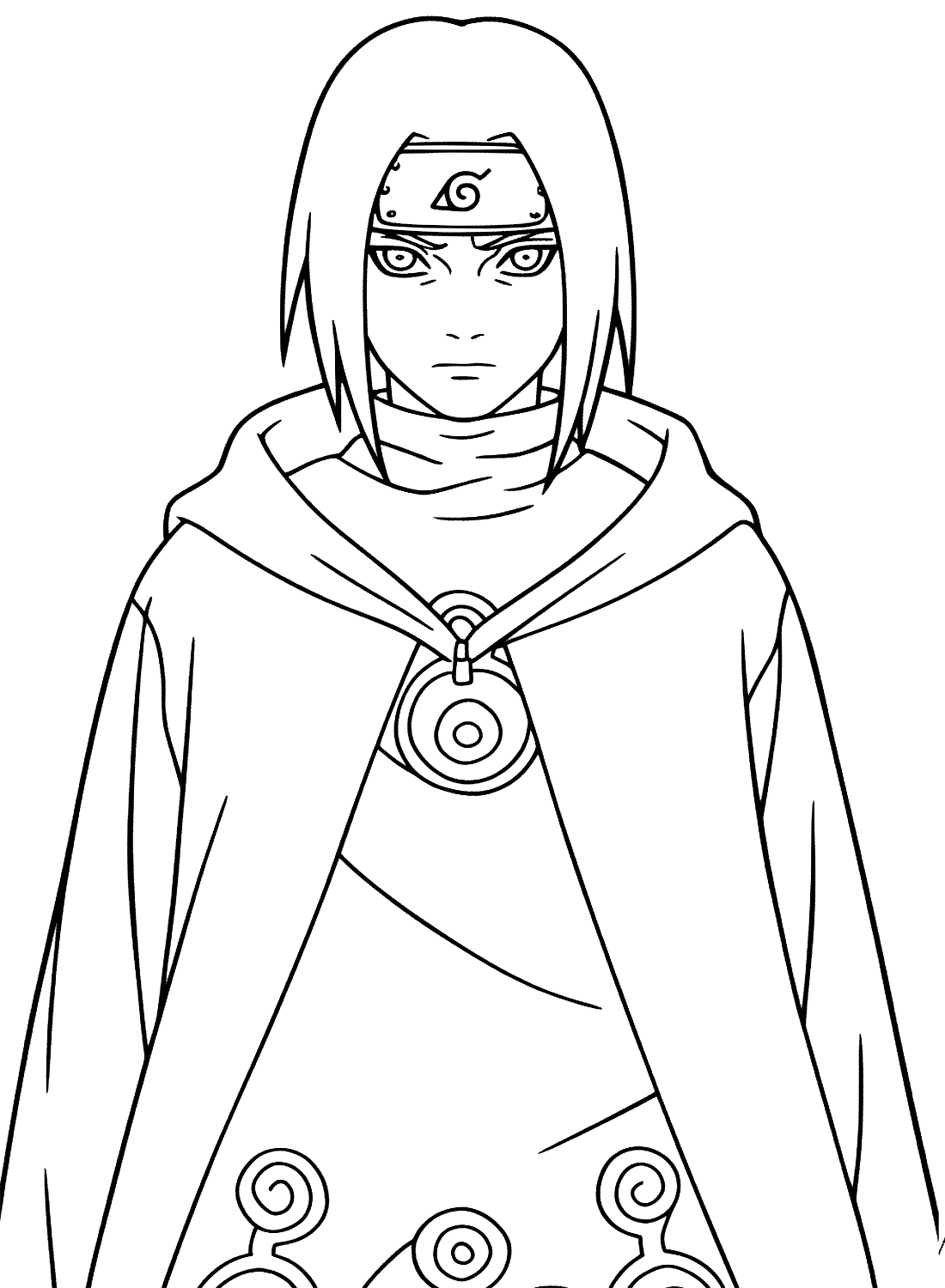 Uchiha itachi coloring pages