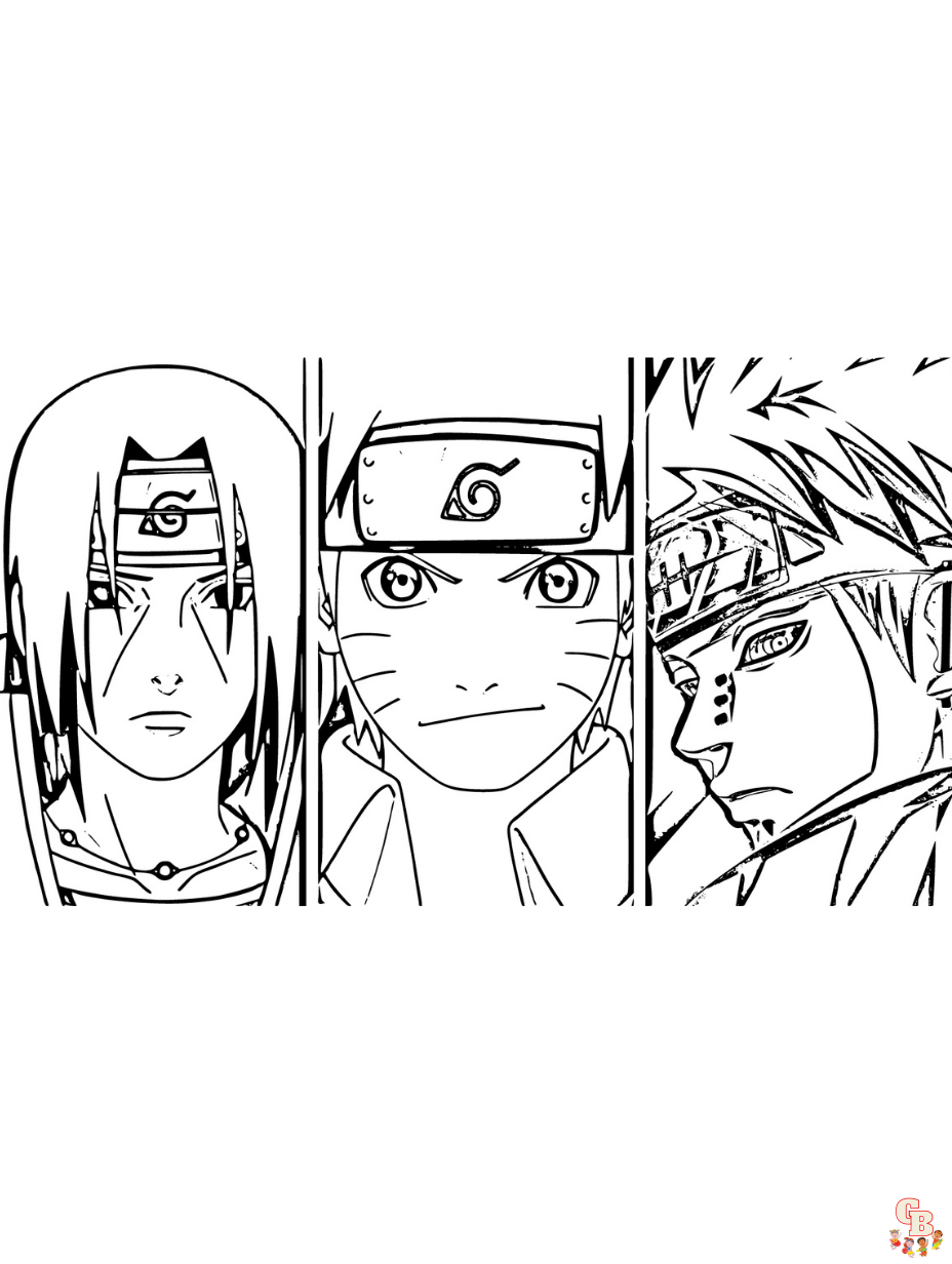 Free naruto coloring pages for kids and adults