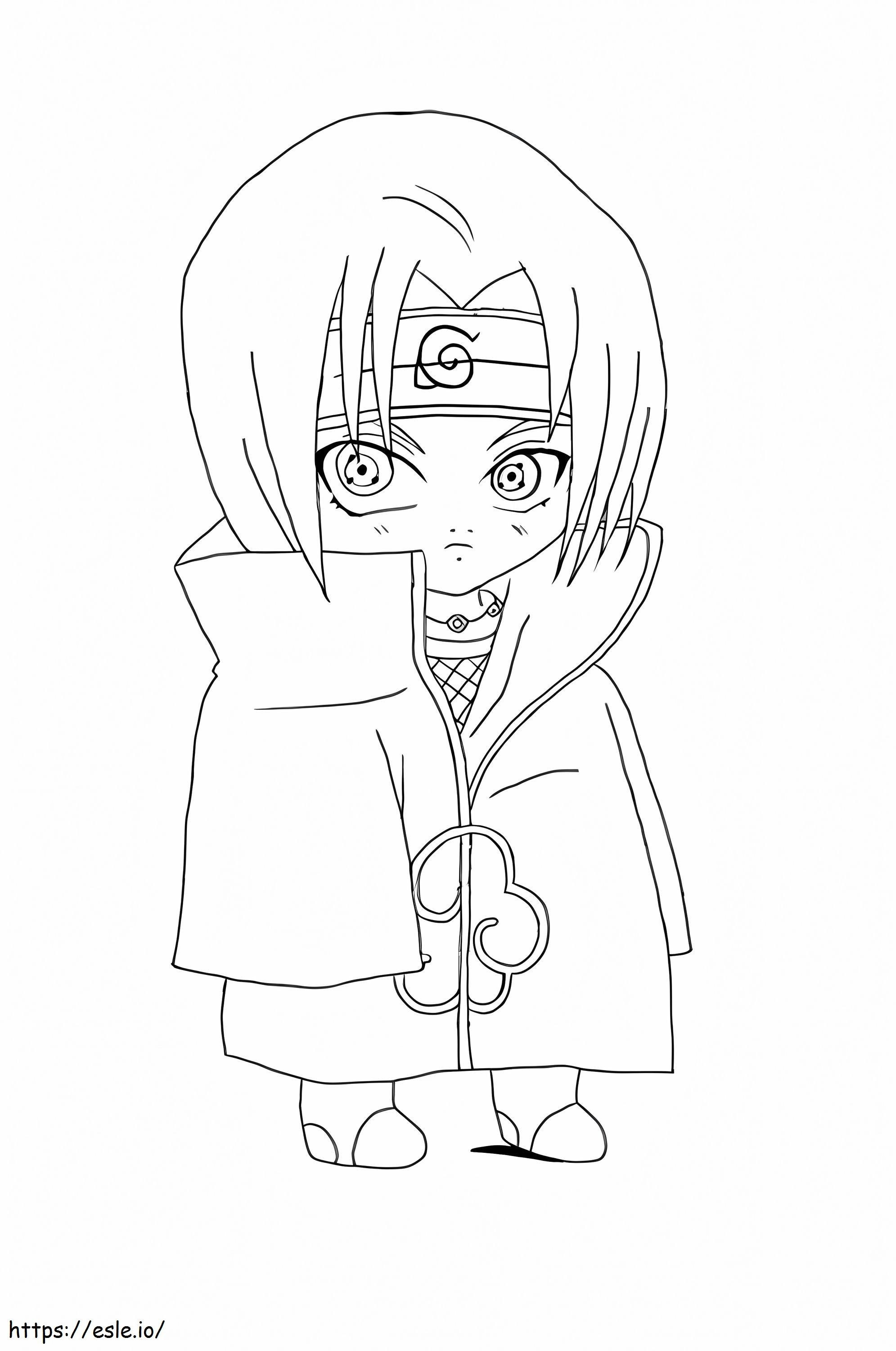 Petit itachi coloring page