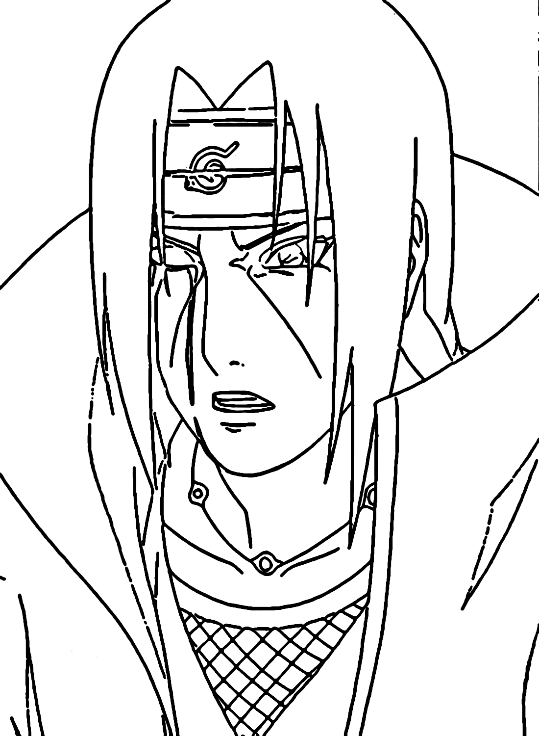 Uchiha itachi coloring pages