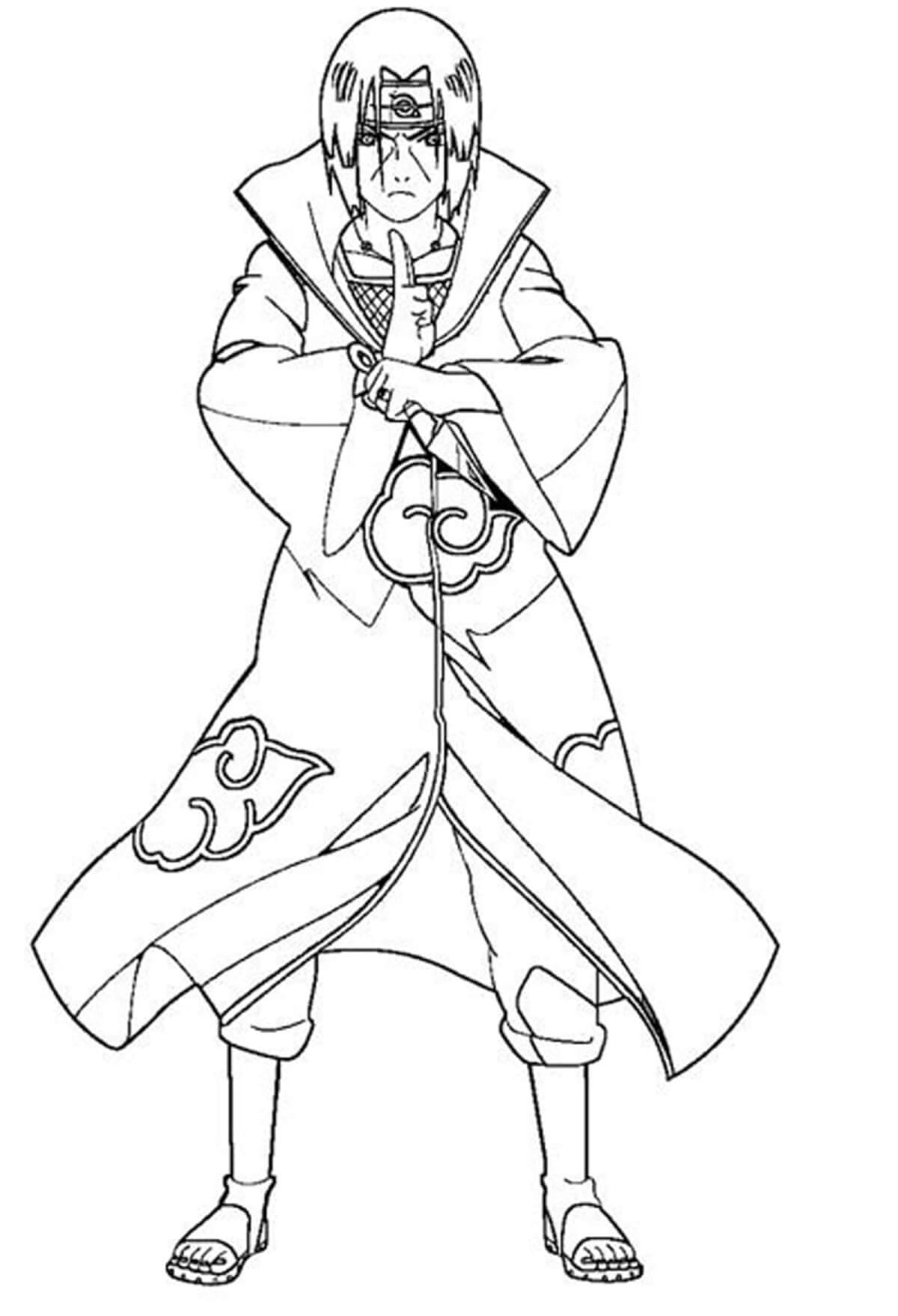 Itachi coloring pages