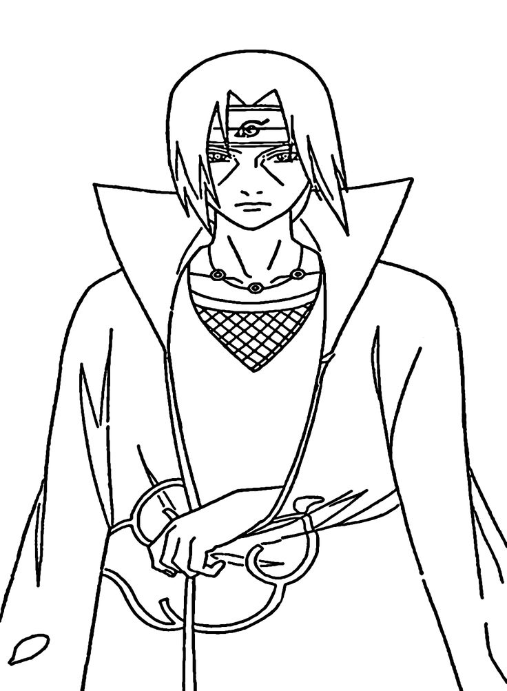 Uchiha itachi coloring pages