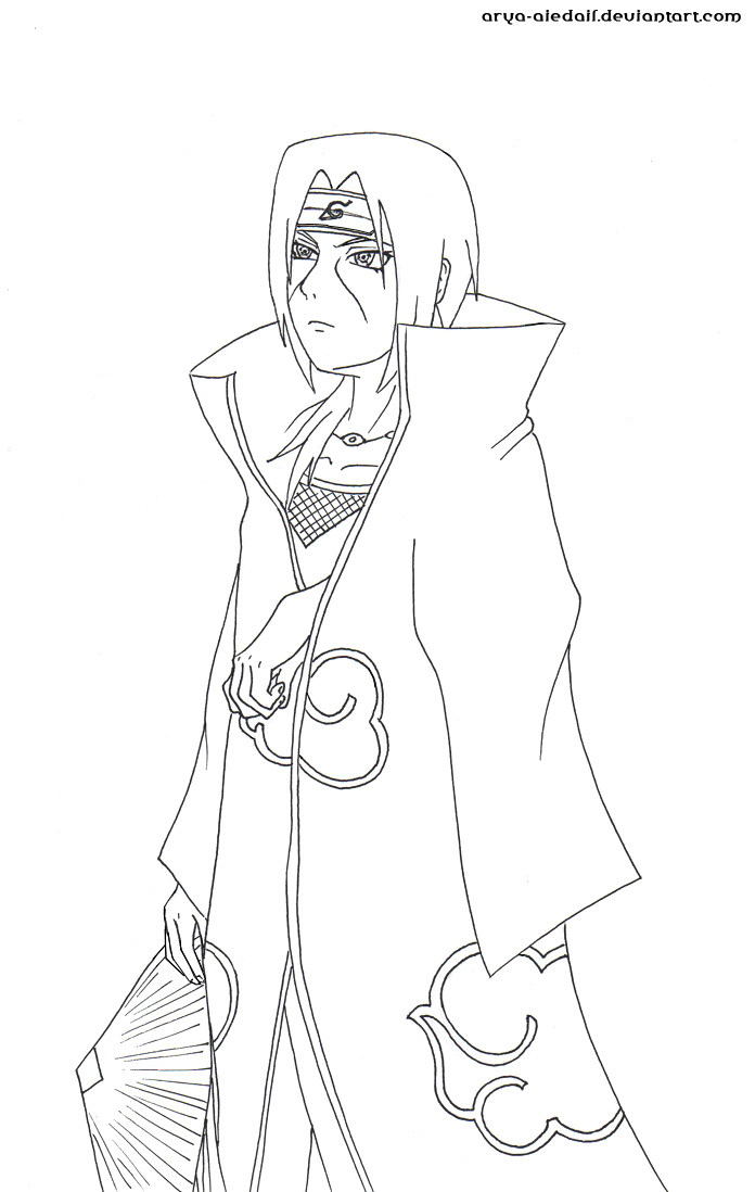 Mission itachi lineart by arya