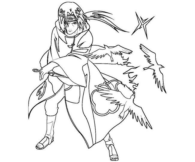 Download or print this amazing coloring page coloring page of itachi color itachi coloring pages itachi uchiha