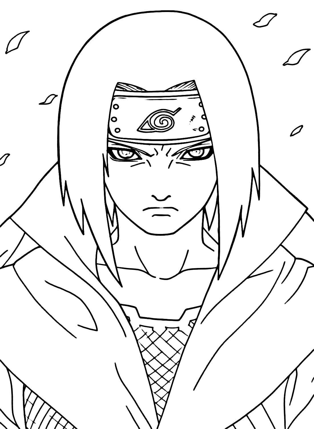 Uchiha itachi coloring pages