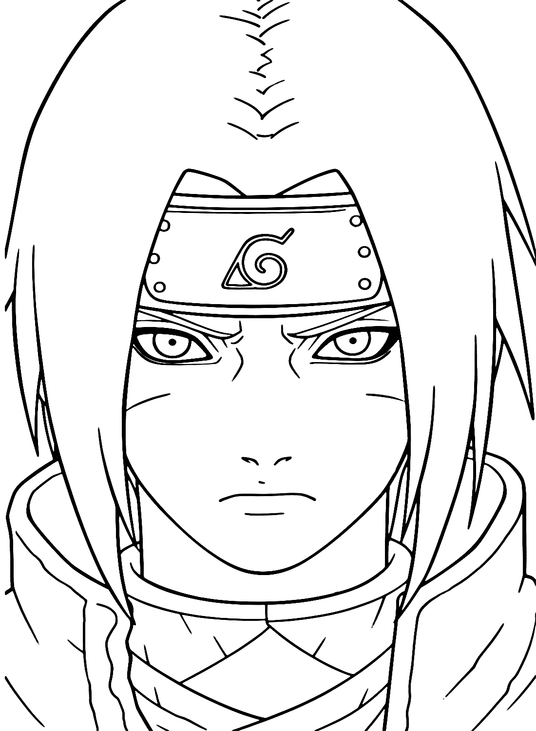 Uchiha itachi coloring pages