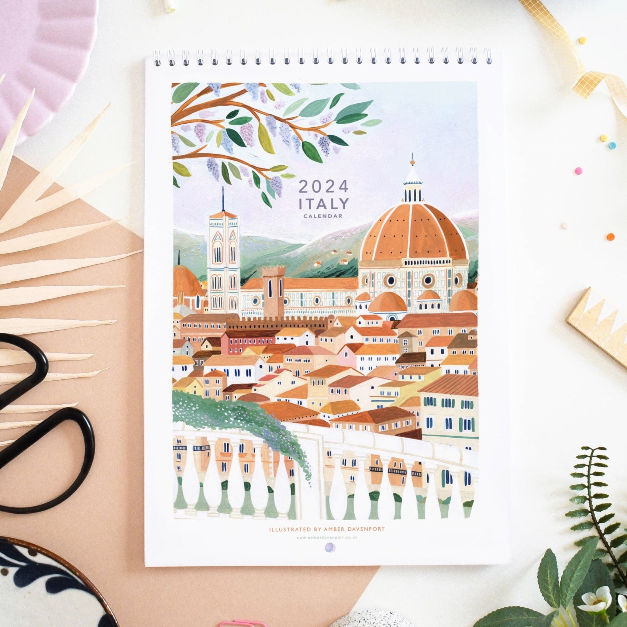 Italy wall calendar â amber davenport