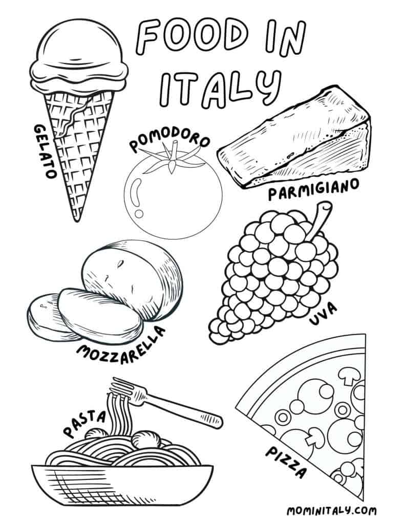 Italy coloring pages