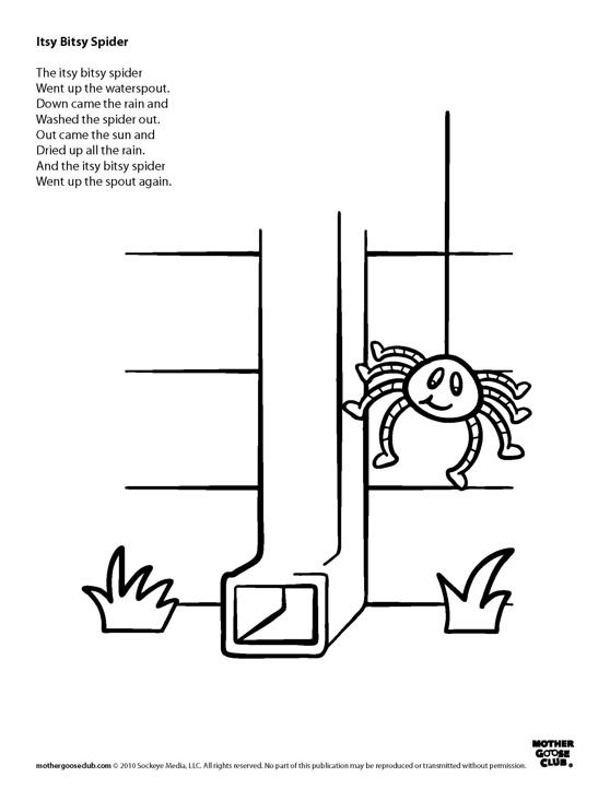 Itsy bitsy spider coloring spider coloring page itsy bitsy spider coloring pages inspirational