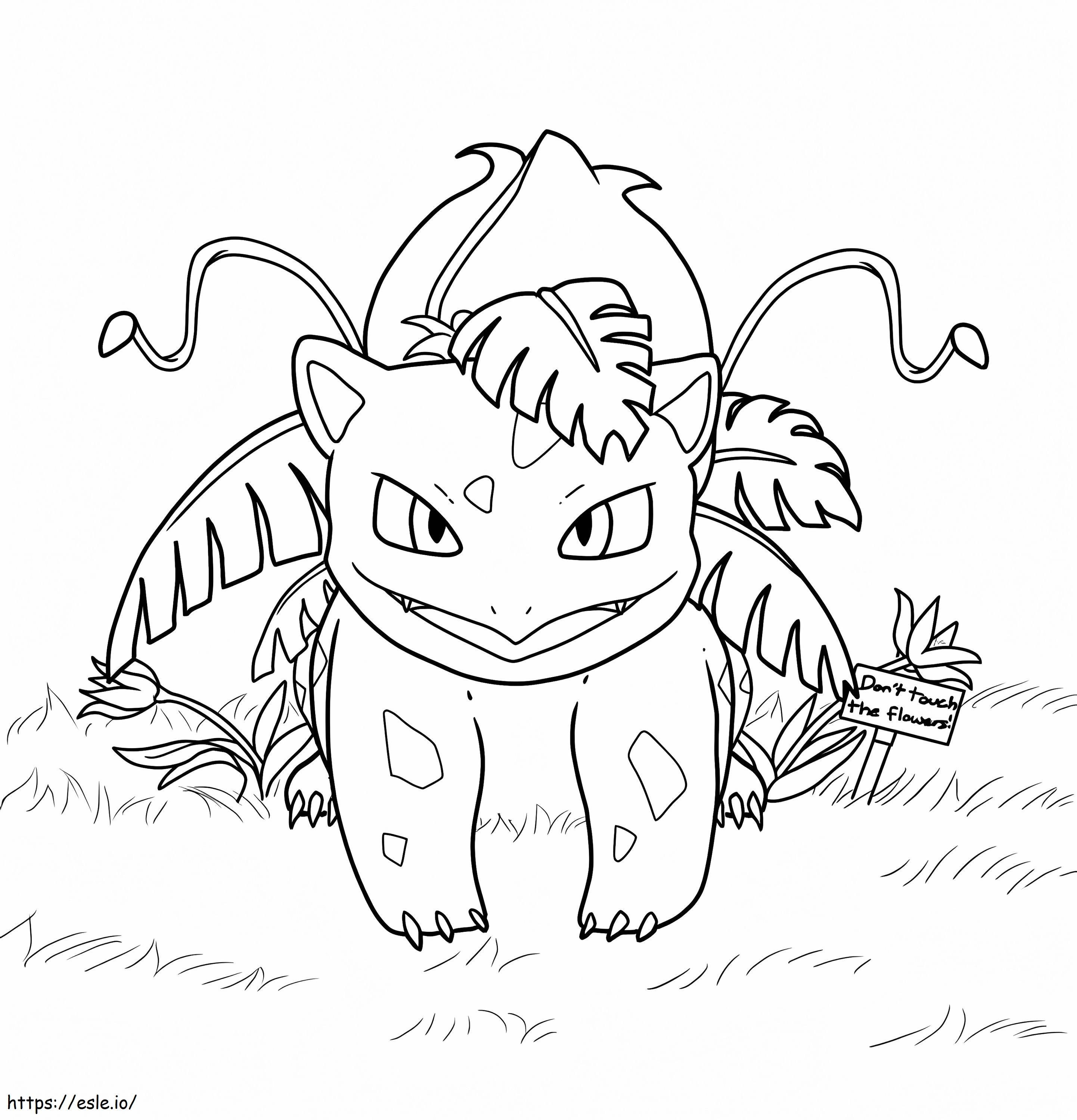 Ivysaur coloring page