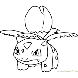 Ivysaur coloring pages for kids