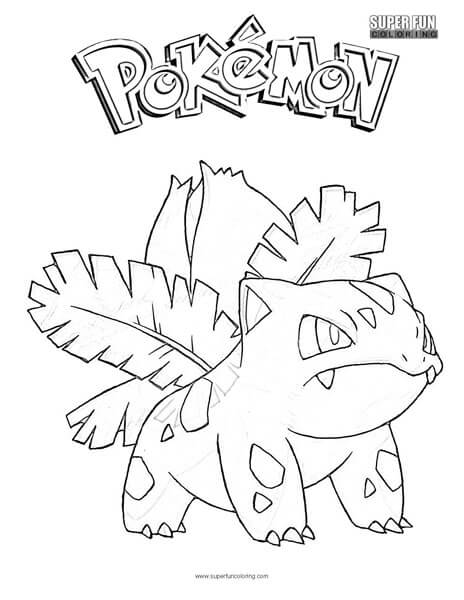 Ivysaur pokemon coloring page