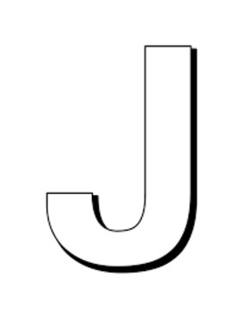 Letter j coloring page by cole bohrer tpt