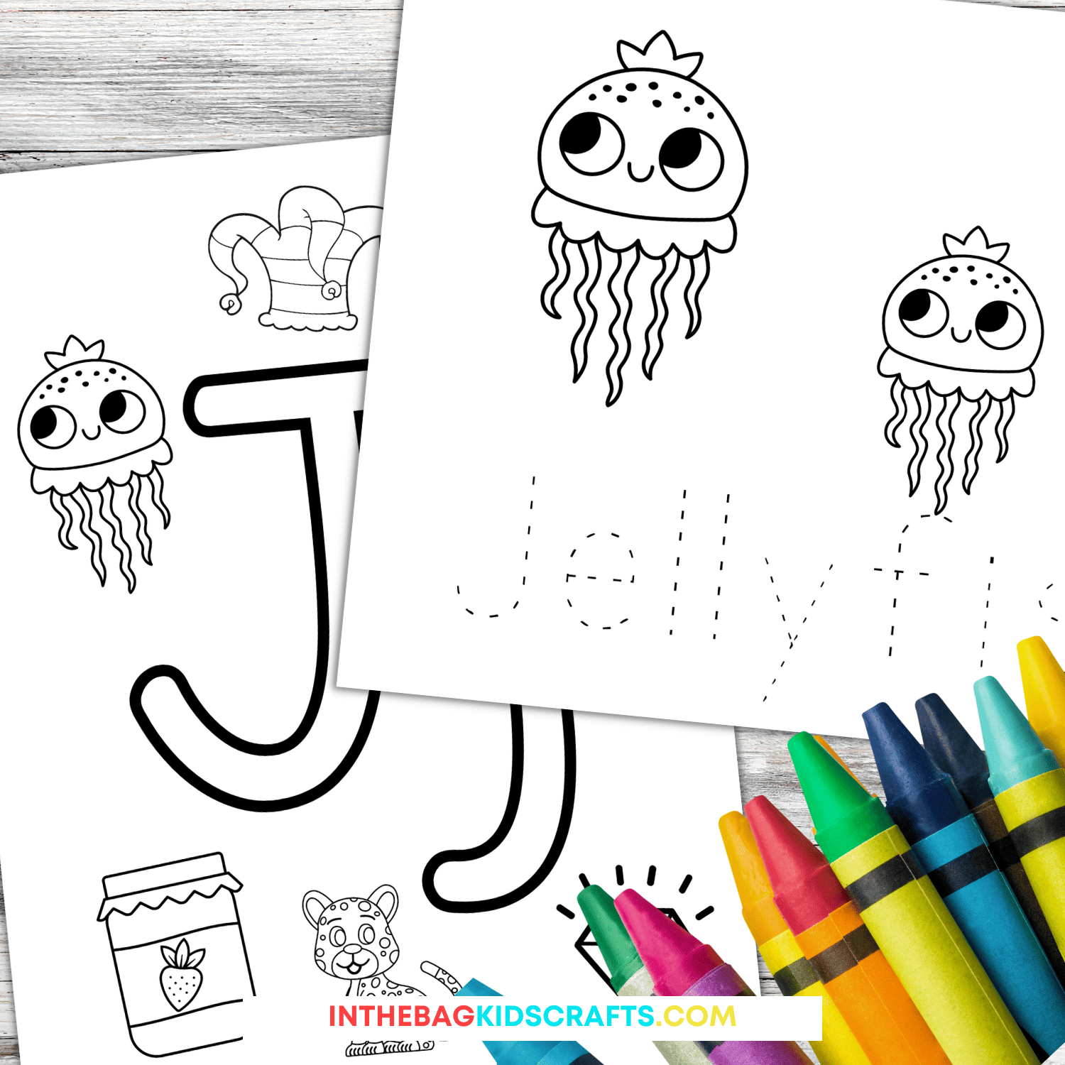 Letter j coloring pages free printable â in the bag kids crafts