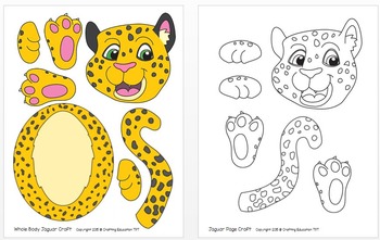 J is for jaguar craft and letter practice by crafting education