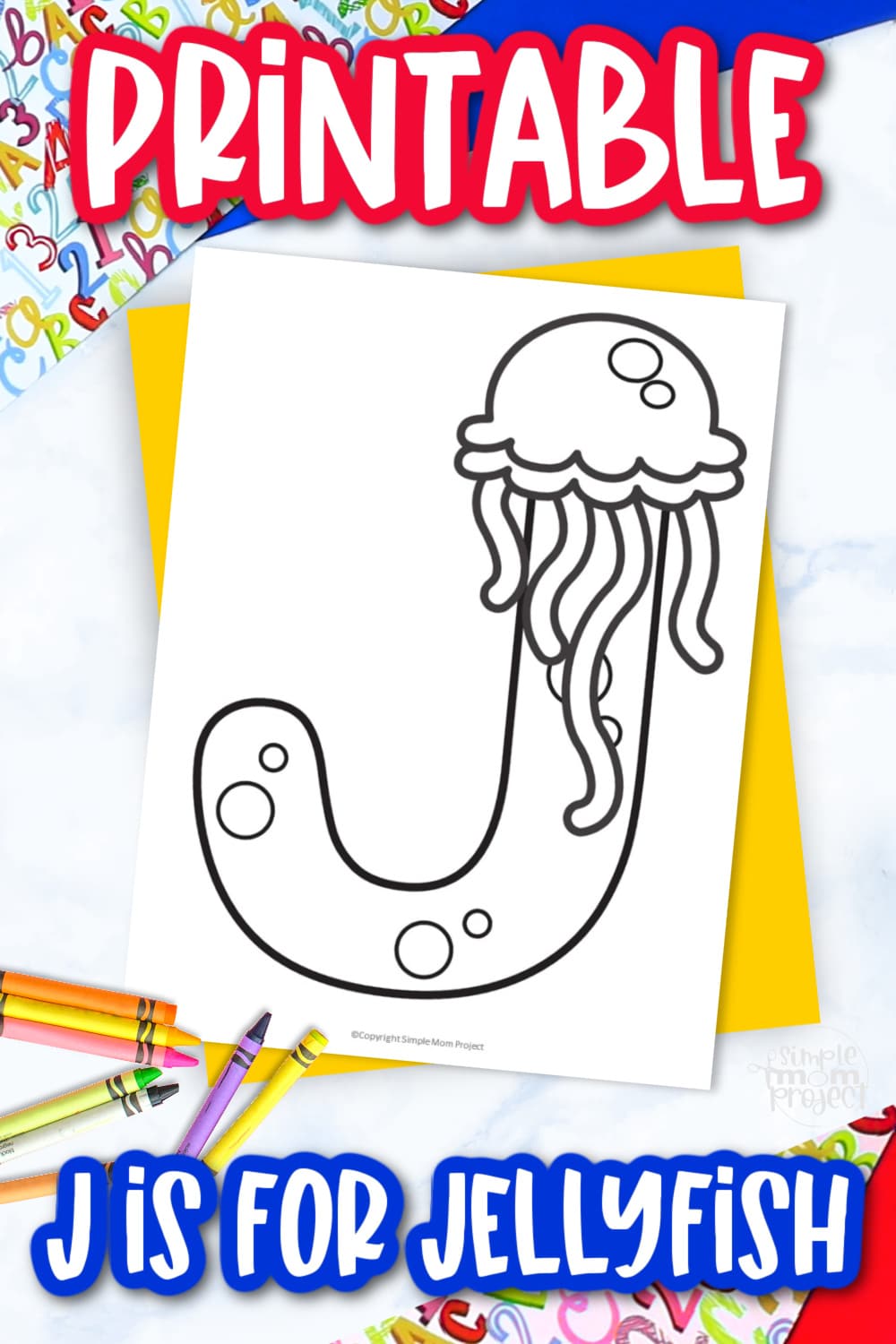 Free printable letter j coloring page â simple mom project