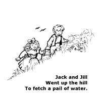 Jack and jill coloring pages