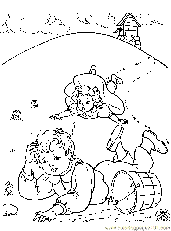 Jack and jill part two coloring pages free coloring pages coloring books