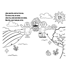 Top jack and jill coloring pages for your little one