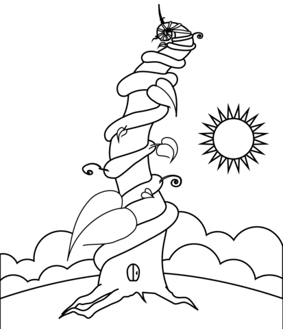 Jack and the beanstalk coloring pages free coloring pages