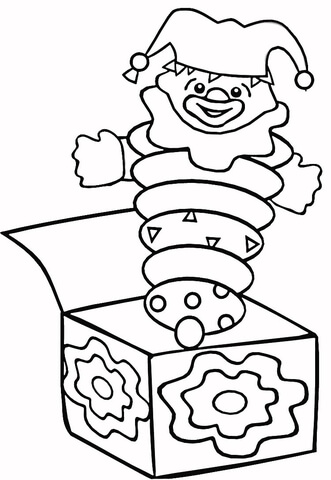 Jack in the box coloring page free printable coloring pages