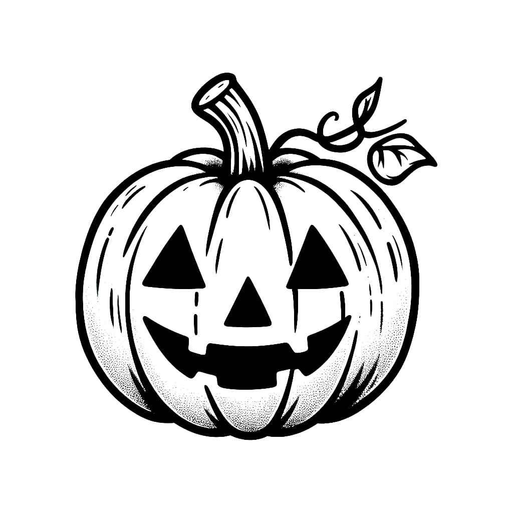 Jack o lantern free printable coloring page