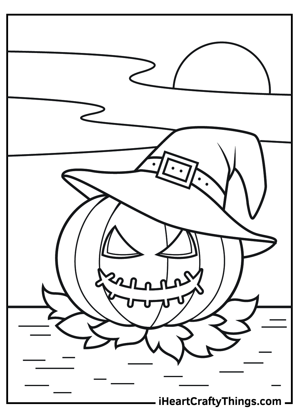 Jack o lantern coloring pages free printables