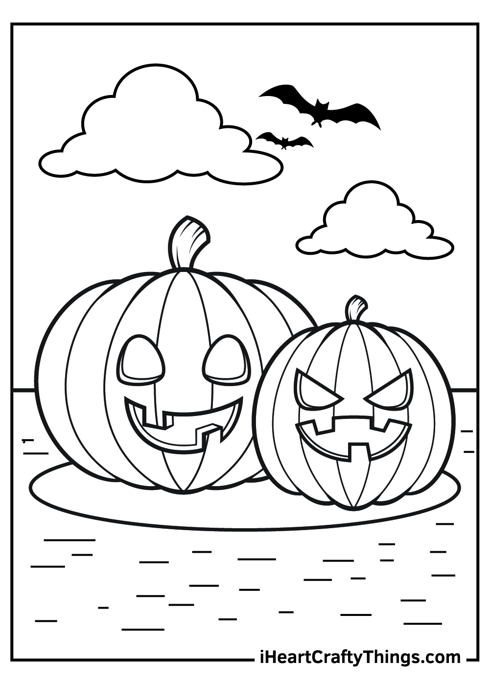 Jack o lantern coloring pages free printables