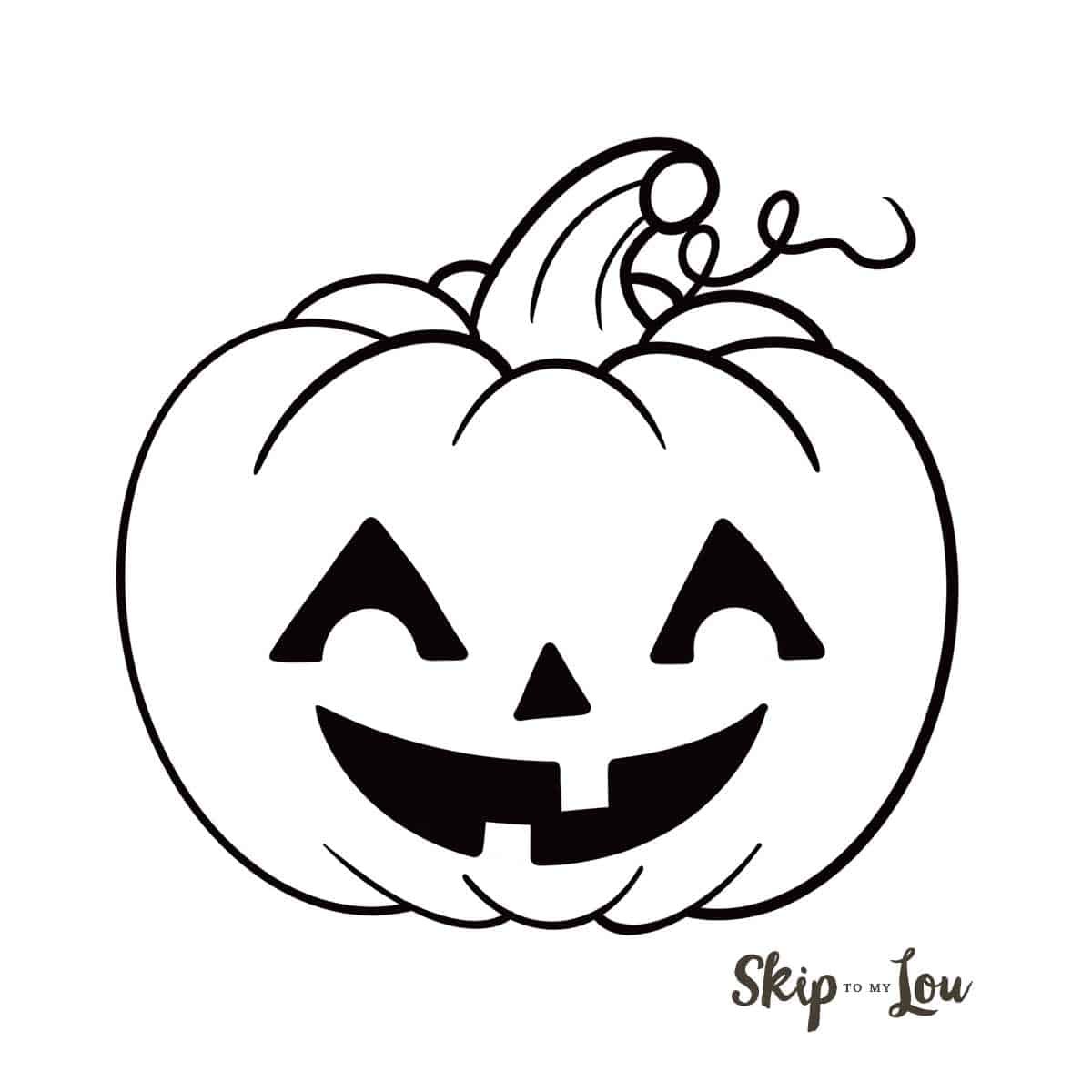 Easy jack o lantern drawing tutorial skip to my lou