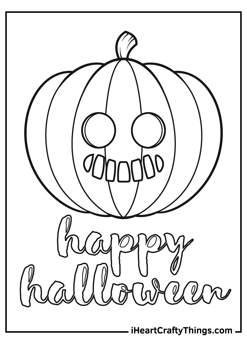 Jack o lantern coloring pages free printables