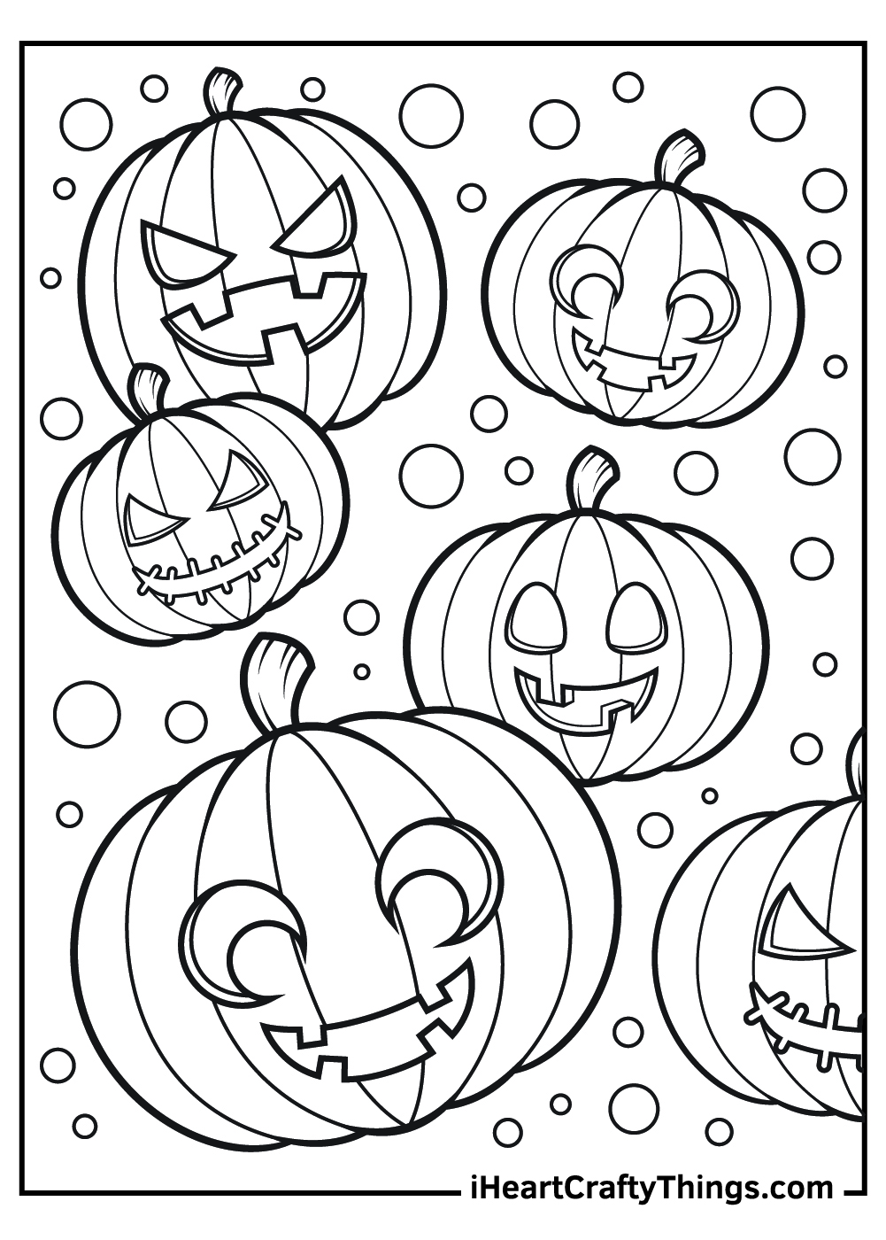 Jack o lantern coloring pages free printables