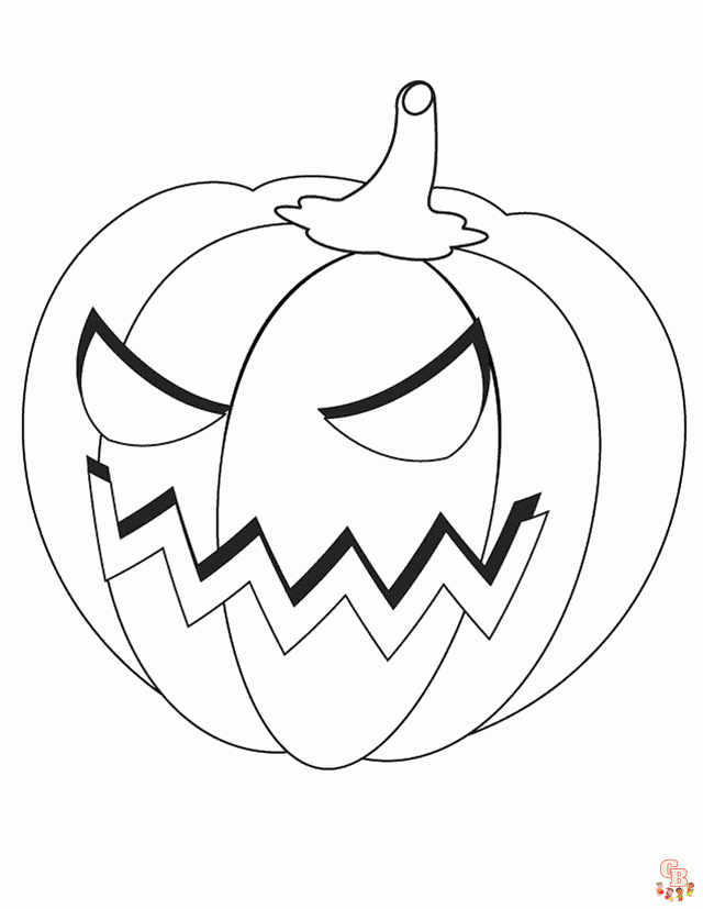 Jack o lanterns coloring pages printable free and easy for kids