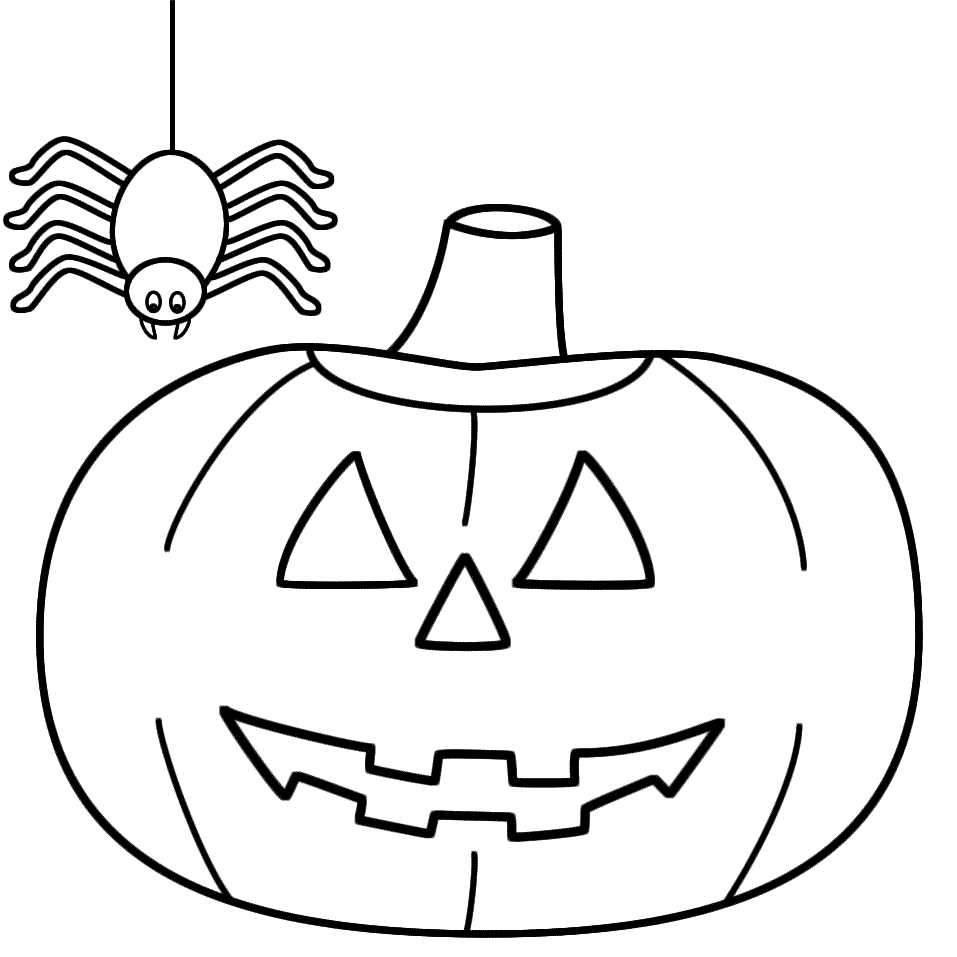 Halloween pumpkin coloring pages