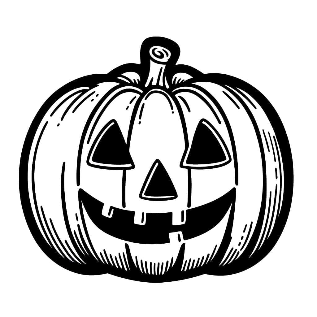 Free printable jack o lantern coloring page