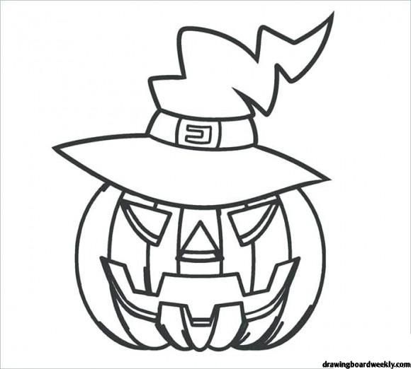 Spooky jack o lantern coloring pages