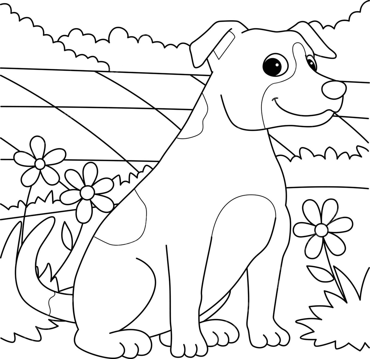 Coloring page for kids jack russell terrier dog breed vector dog drawing ring drawing kid drawing png and vector with transparent background for free download