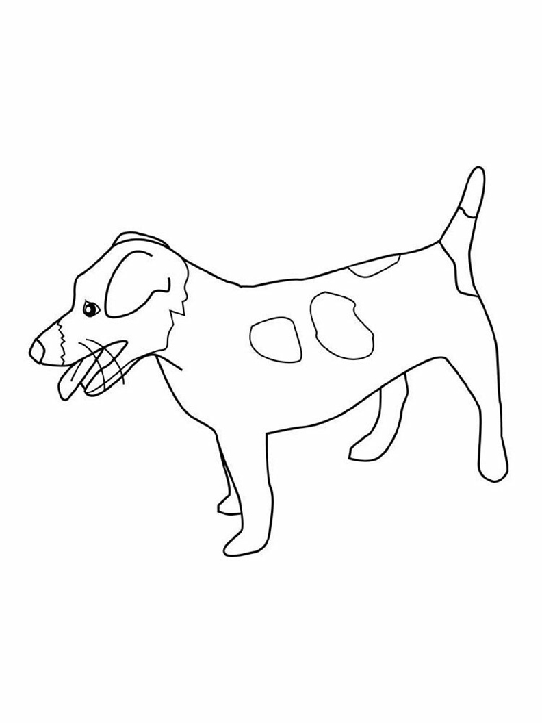 Jack russell coloring pages