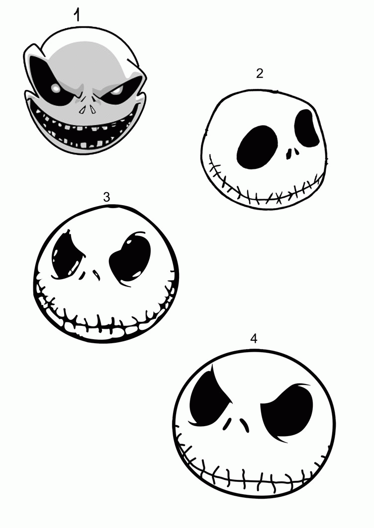 Jack skellington coloring pages printable for free download