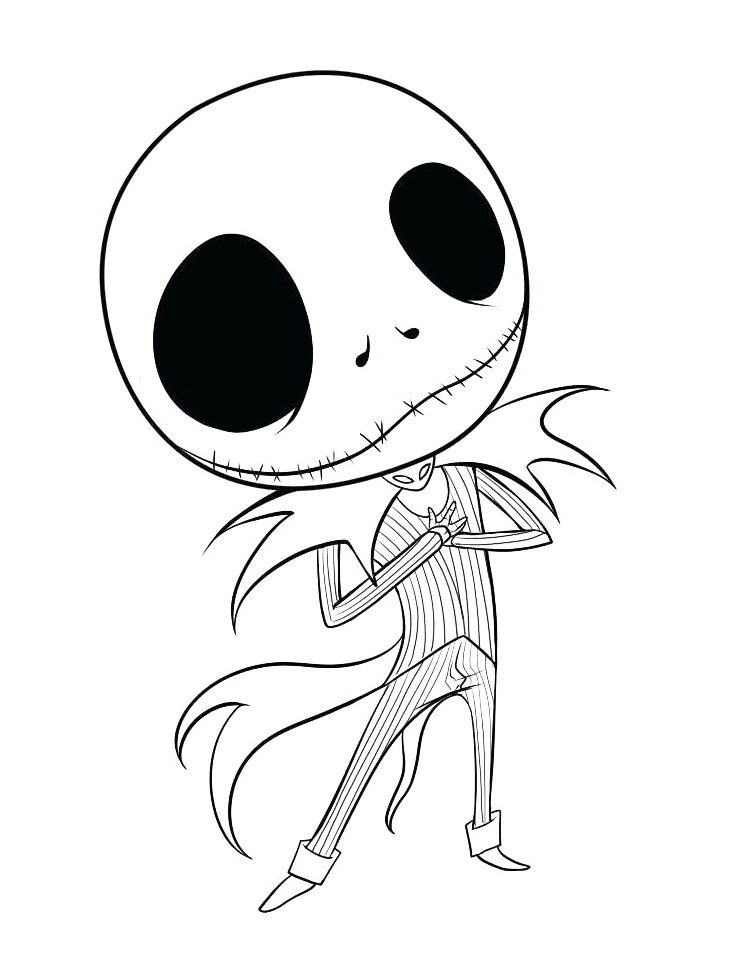 Free printable nightmare before christmas coloring pages