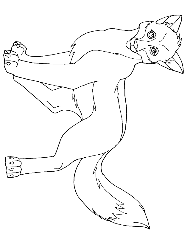 Jackal coloring page