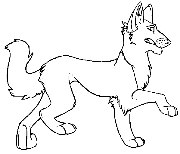 Jackal coloring page