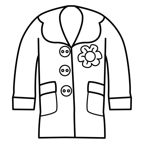 Coloring the jacket crafts and worksheets for preschooltoddler and kindergarten