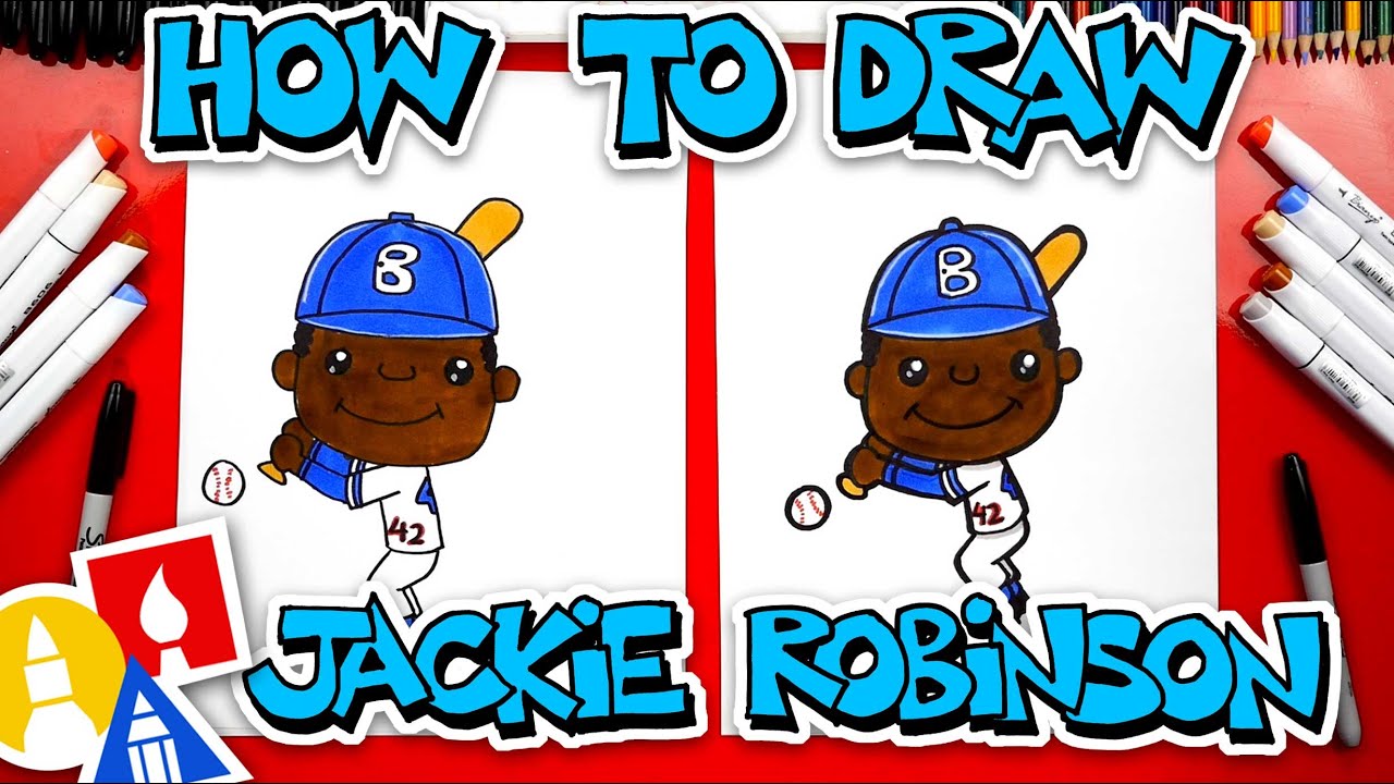 How to draw jackie robinson