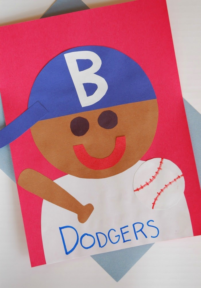 Jackie robinson craft what can we do with paper and glue