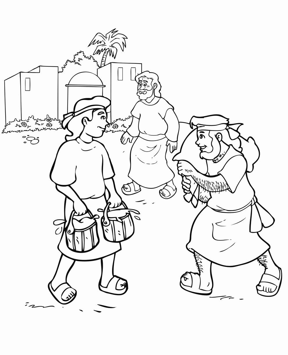 Jacob and esau coloring pages